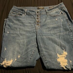 Judy Blue size 20 destruction jeans. Only worn a few times.